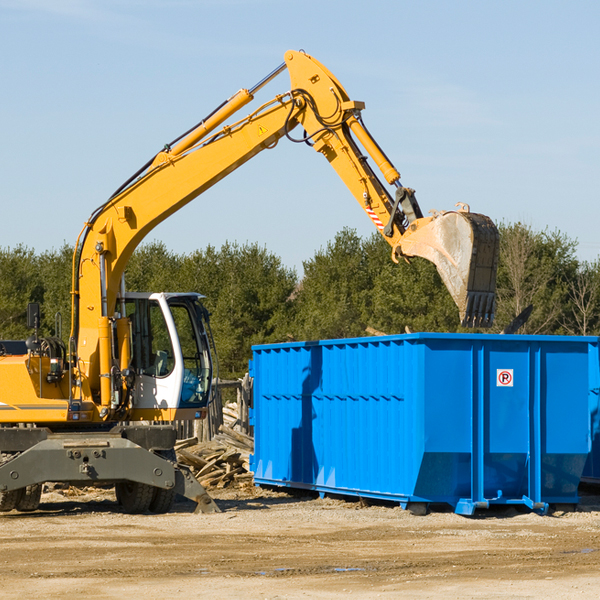 are there any restrictions on where a residential dumpster can be placed in Hinton Virginia